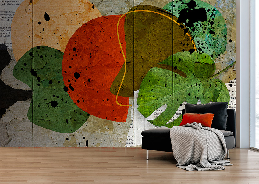 parati geometrico naturale