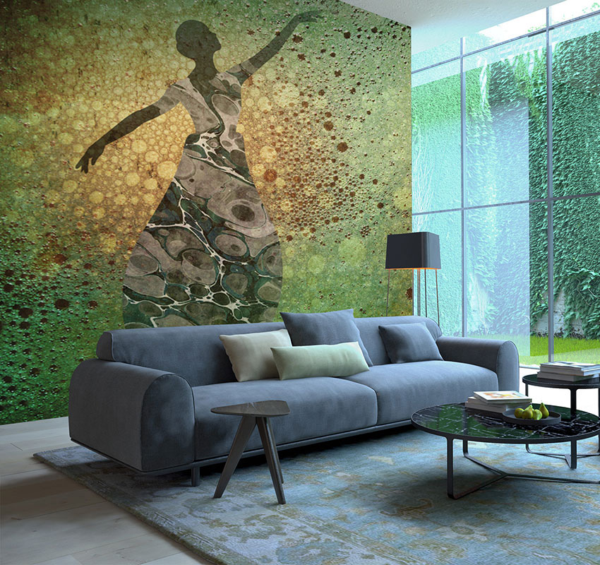 parato gocce di danza