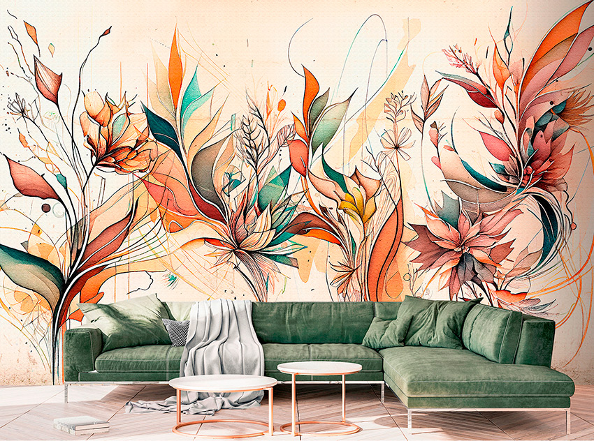 parati foliage moderno