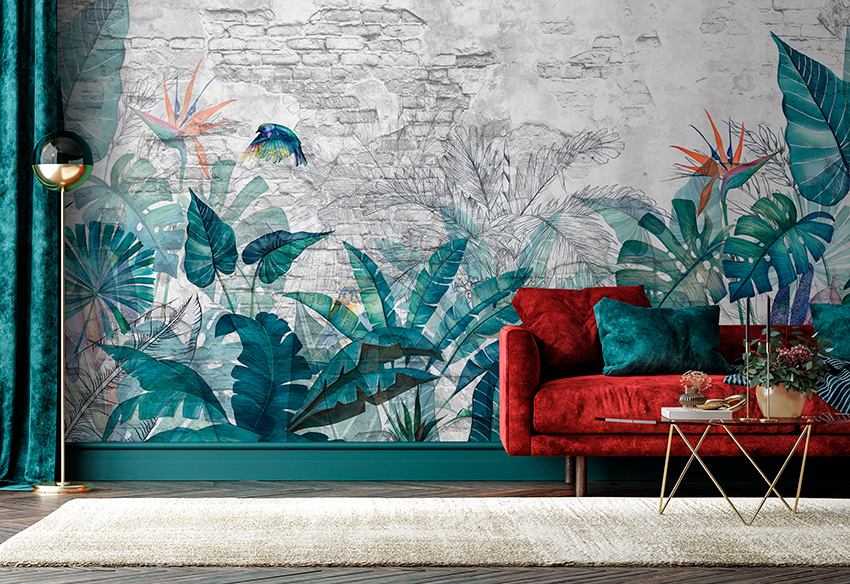 parati natura su muro