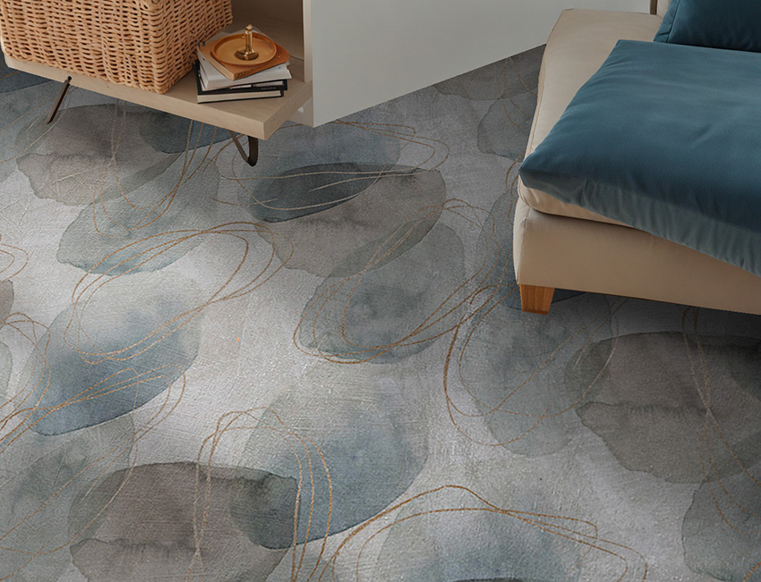 parati pavimento acquerelli fluidi