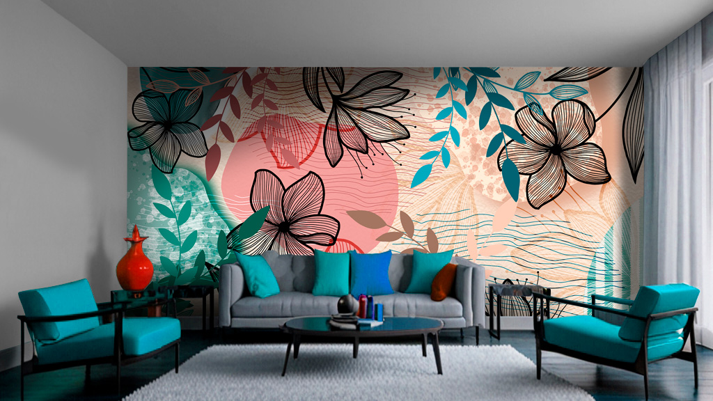 parati esplosione di colori