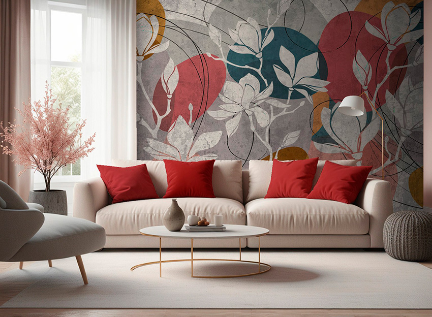 parati geometric natural