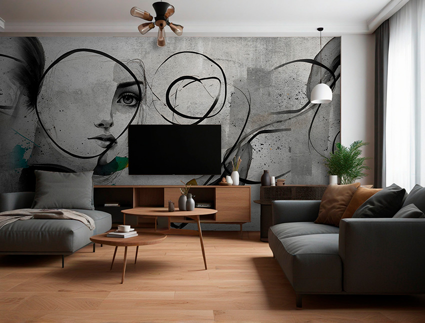 parati venere astratta