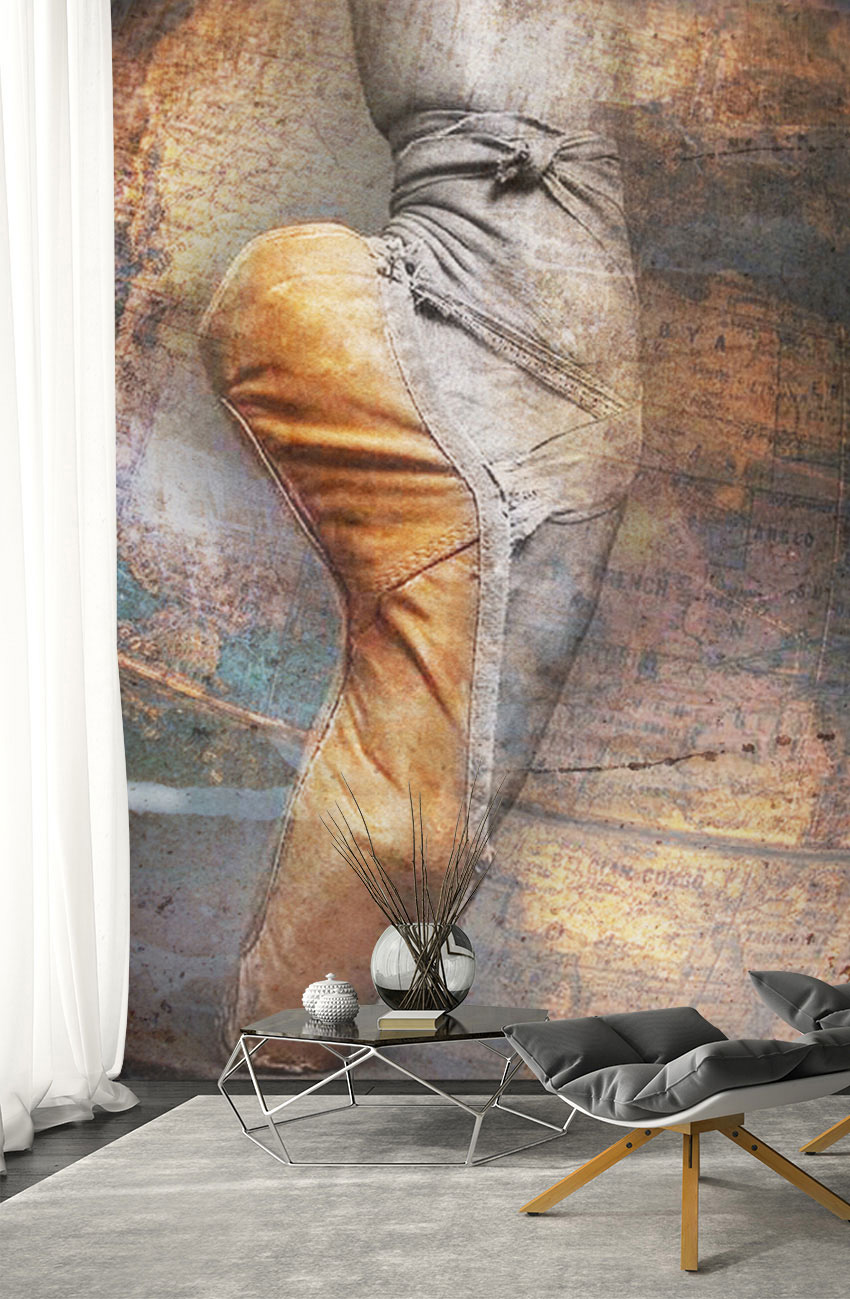 parato in punta di piedi