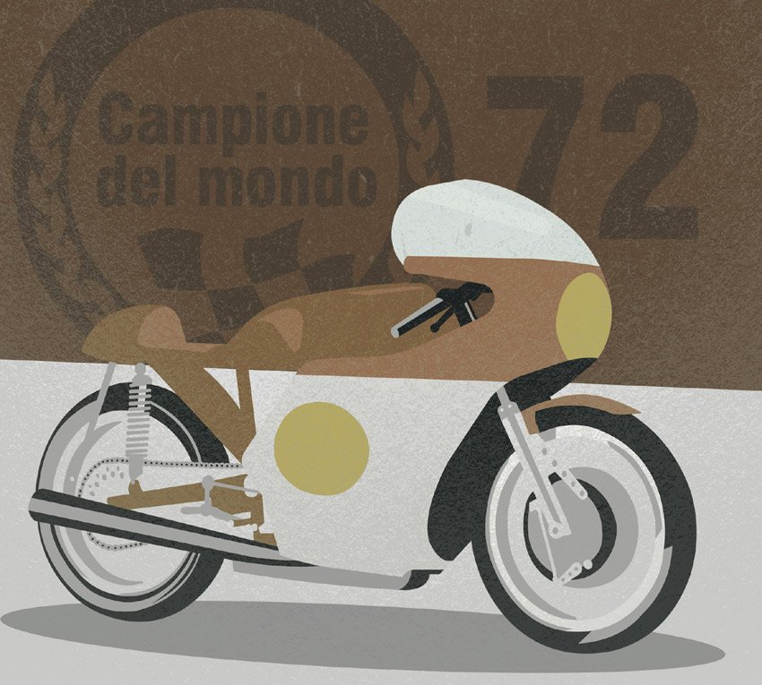 Stanza Anni 70 - Moto colore 3 Terza tipologia di colore della grafica moto