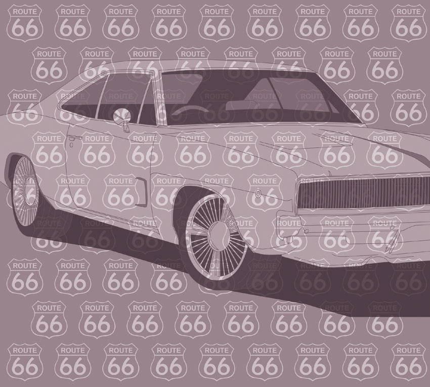 Stanza Anni 70 - Muscle Car colore 3 Terza tipologia di colore. Tonalità di rosso