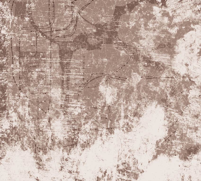 Stanza Effetto cemento - Cartina metropolitana colore 3 Terza proposta grafica per la carta da parati di New York