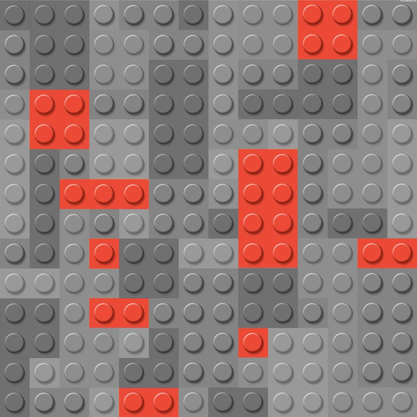 Wallpaper Bambini - Giocattoli lego colore 4 Quarta variante di colore