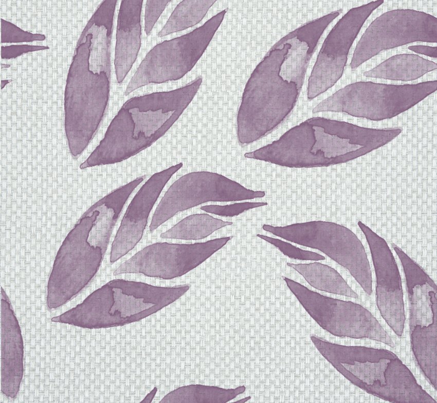 Wallpaper Albergo - Tessuto foglie colore 4 muro tessuto foglie