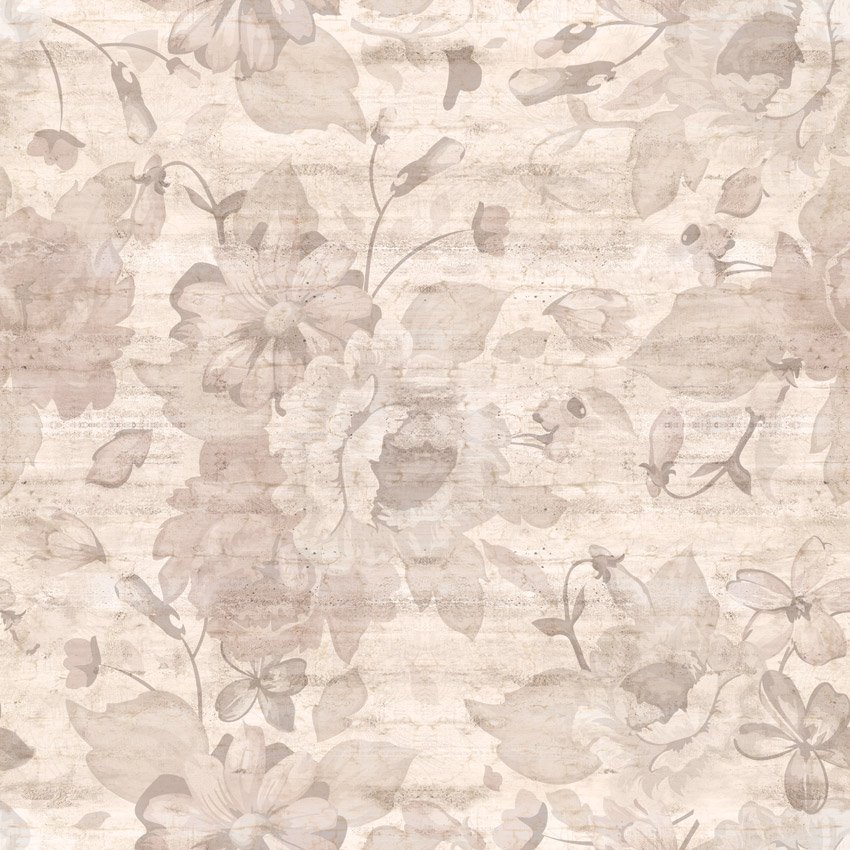 Wallpaper Camera da letto - Rose e cemento colore 4 carta da parati rose e cemento seppia