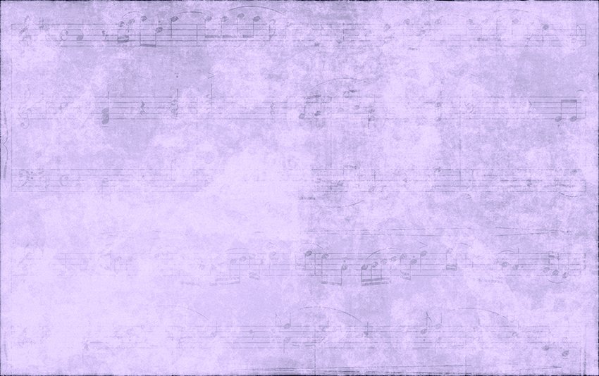 Pareti Effetto cemento - Pentagramma su muro colore 2 Variante colore tonalità lilla
