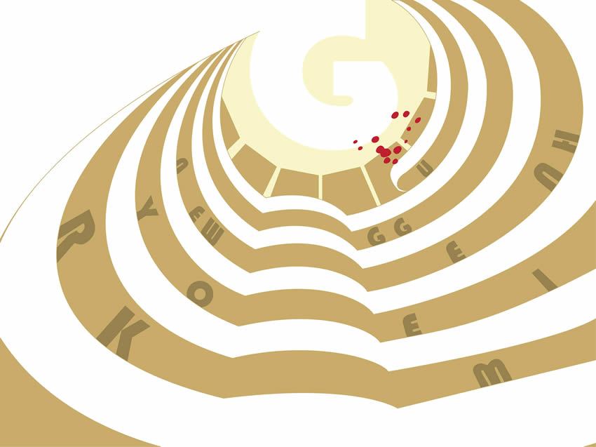 Variante color oro della carta da parati