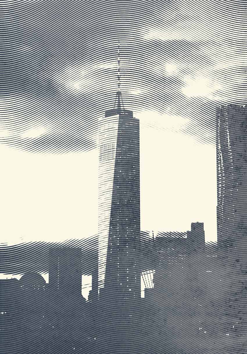 Pareti New York - One World Trade Center colore 2 Seconda variante di colore per l’edificio costruito in Lower Manhattan