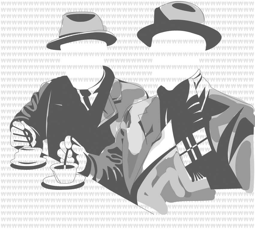 Pareti Vintage - Bar retrò colore 2 Seconda proposta di colore per la carta da parati
