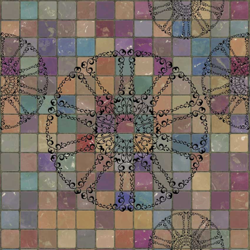 Pareti Camera da letto - Geometria classica colore 2 Seconda proposta grafica di colore