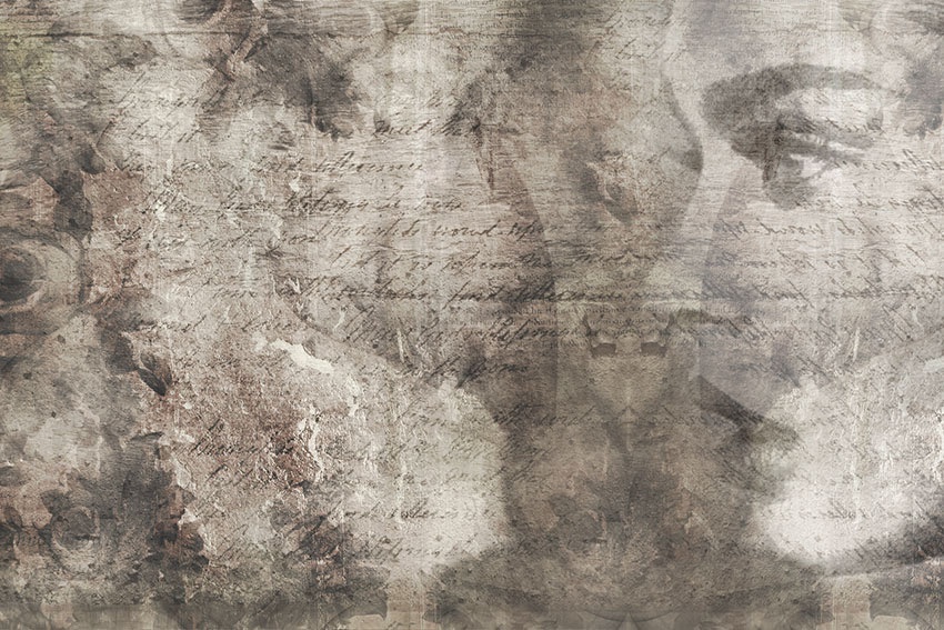 Rose letters, carta da parati elegante per albergo