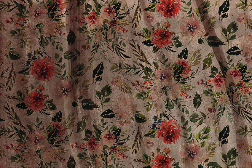 floral stone carta da parati