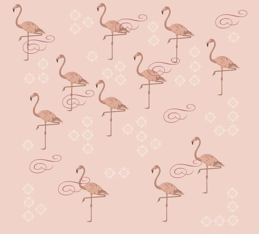fenicotteri carta da parati
