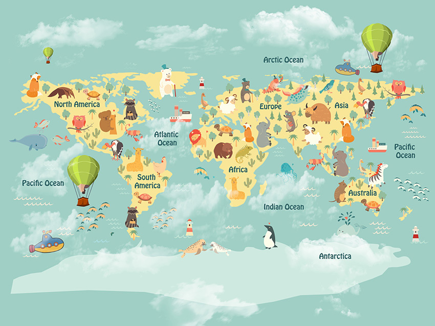 mondo bambini carta da parati