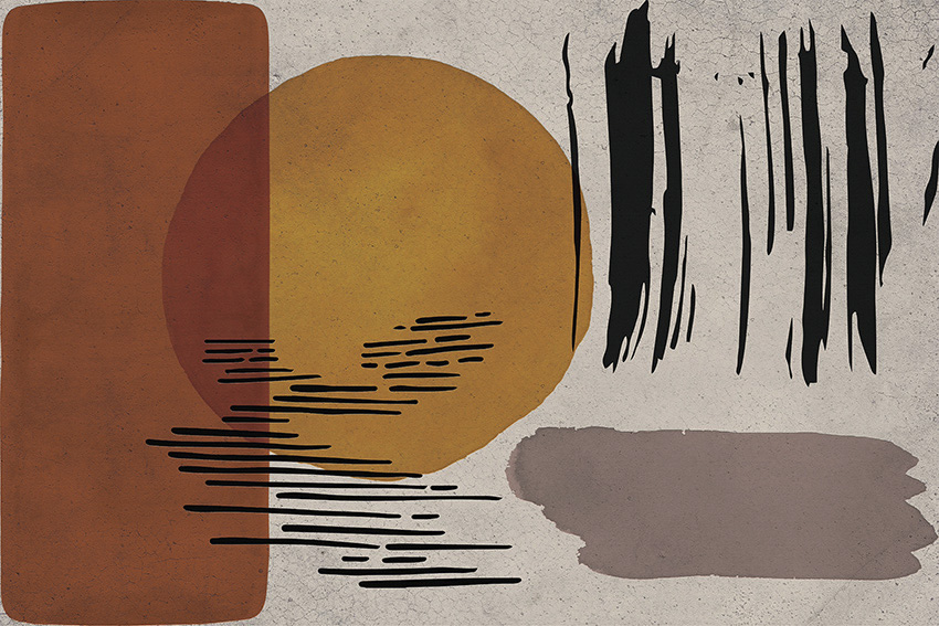 linee creative carta da parati