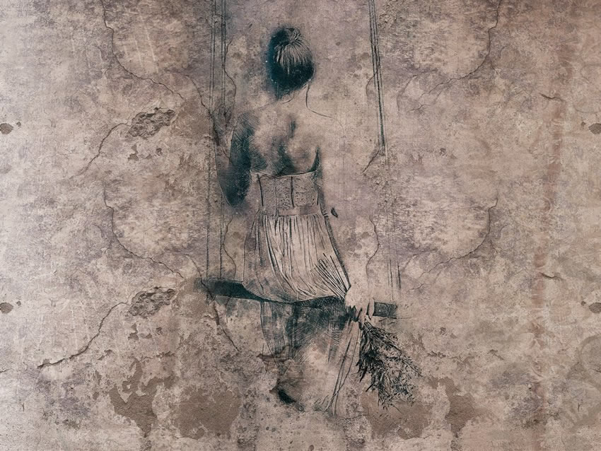 altalena carta da parati