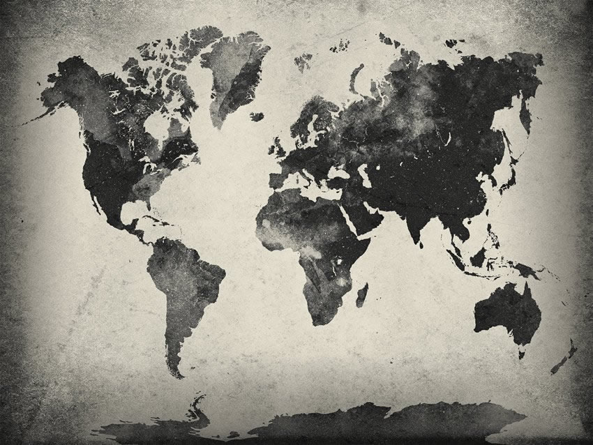 continenti carta da parati