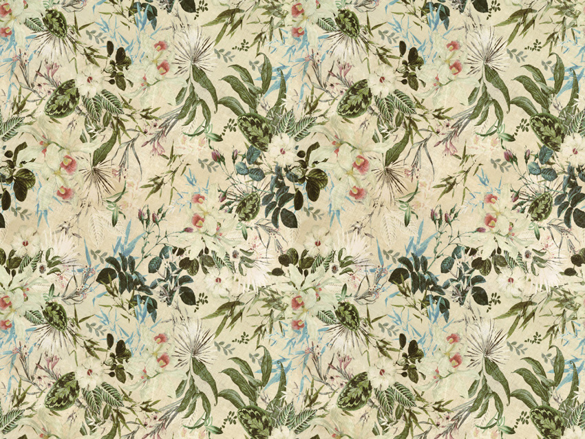 fiori tropicali carta da parati