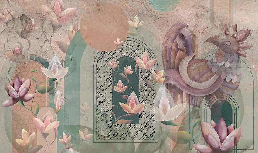 gallo cedrone carta da parati