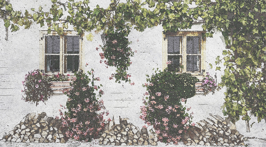 parete acquerello carta da parati