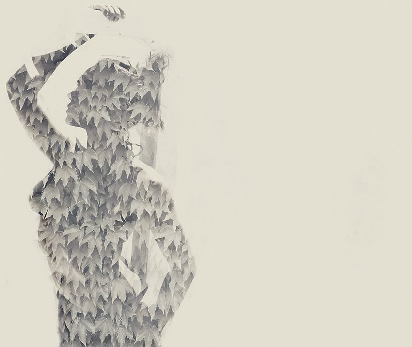 carta da parati donna natura colore originale