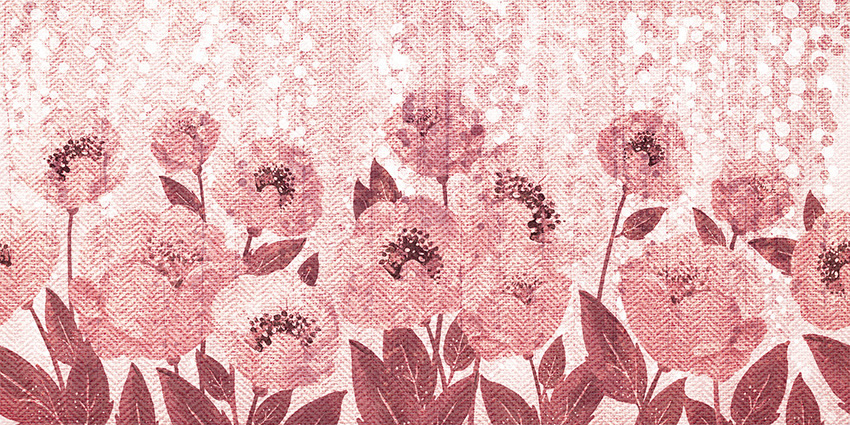 fiori di papiro carta da parati