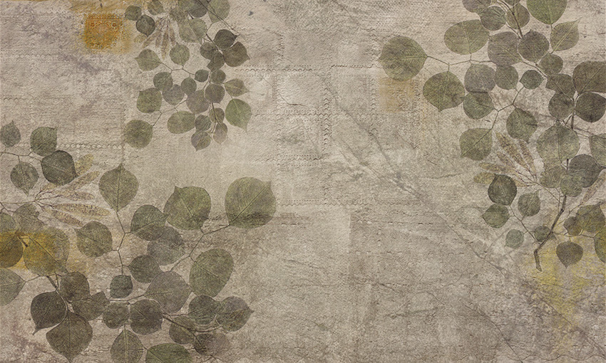 foglie larghe carta da parati