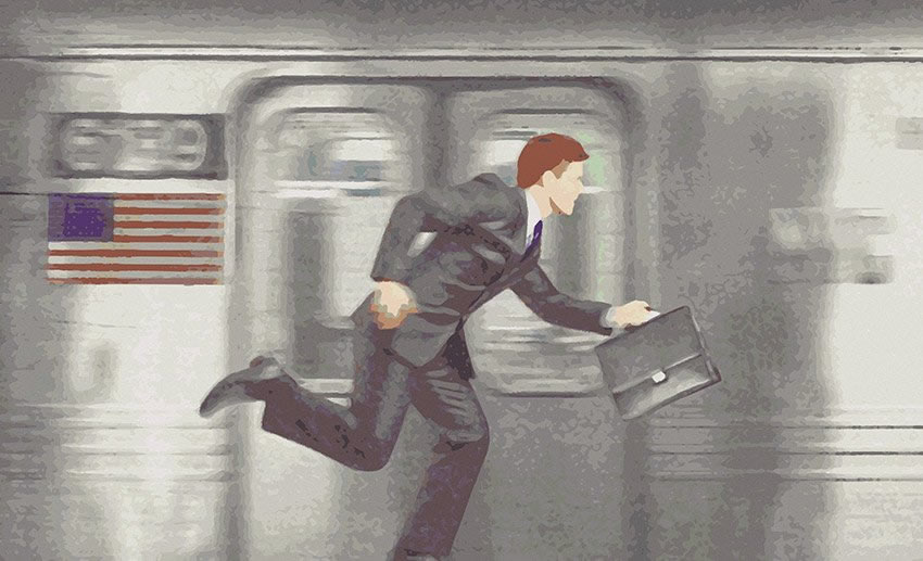 Parato New York - Metropolitana colore 1 Prima variante grafica dell’immagine che raffigura un treno della metropolitana