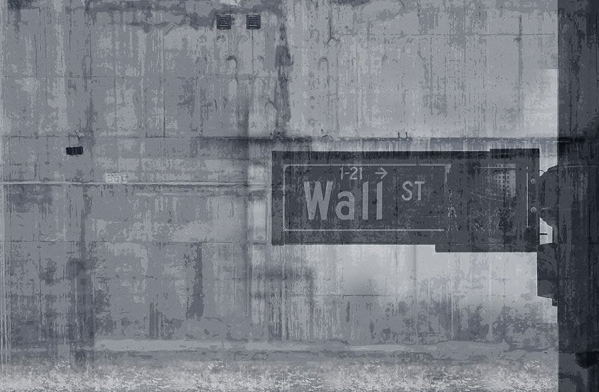Parato New York - Wall Street colore 1 Prima variante di colore per questa importante arteria viaria di Manhattan
