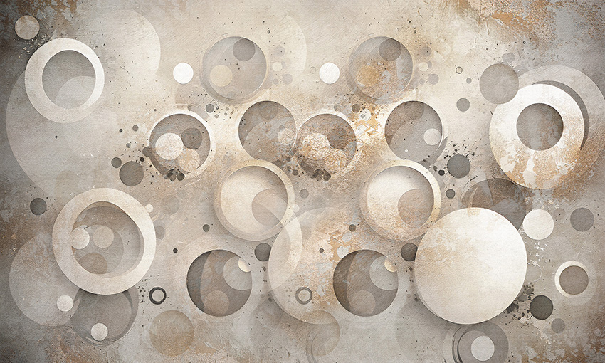 cerchi decor carta da parati