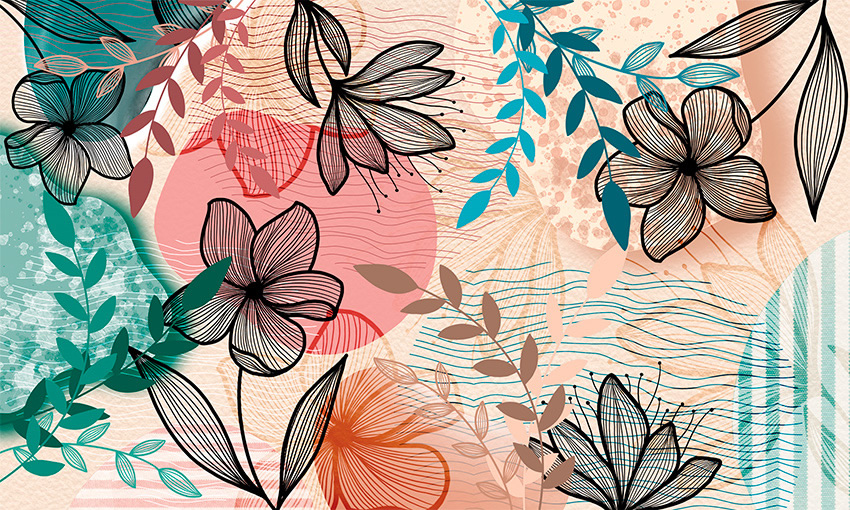 esplosione di colori carta da parati