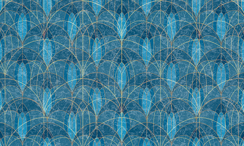 linee fiorite carta da parati