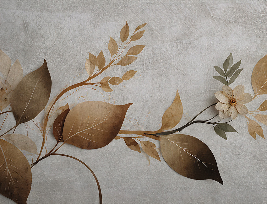fioritura tattile carta da parati