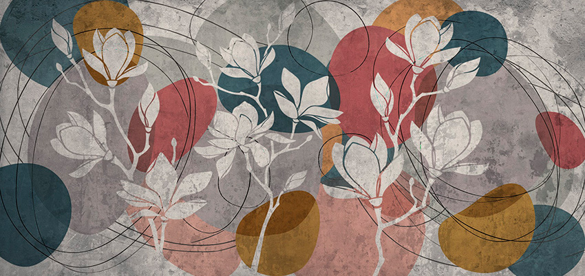 geometric natural carta da parati