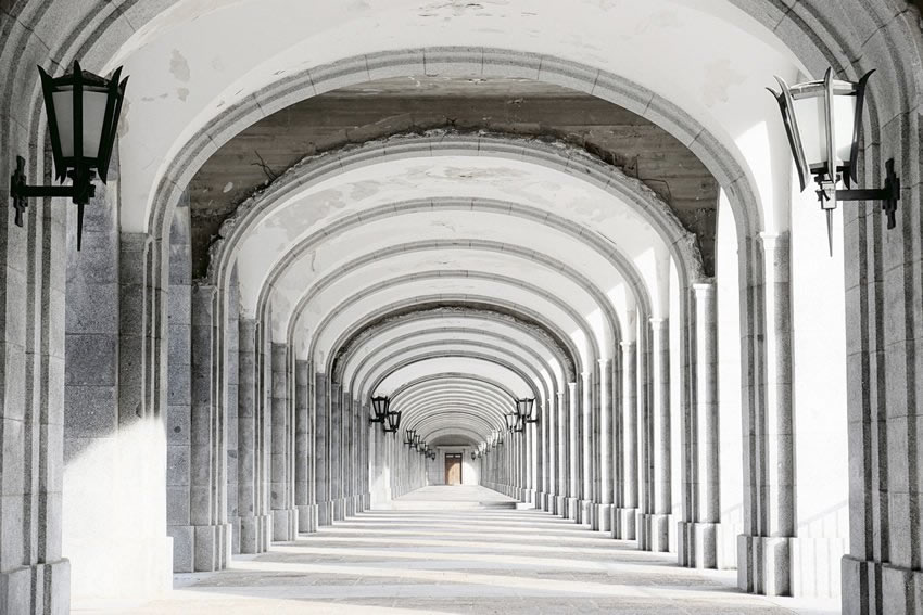 portico carta da parati