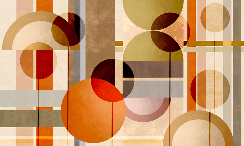 geometrie artistiche carta da parati