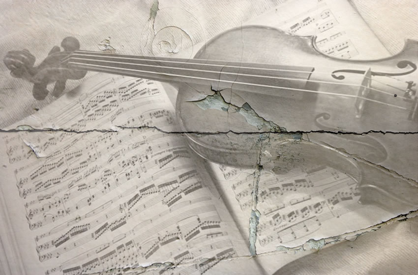 spartiti carta da parati