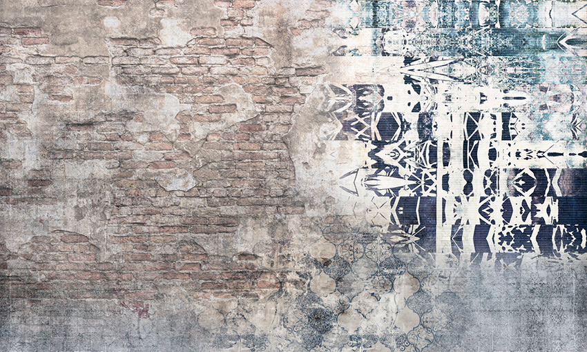 muro collage carta da parati