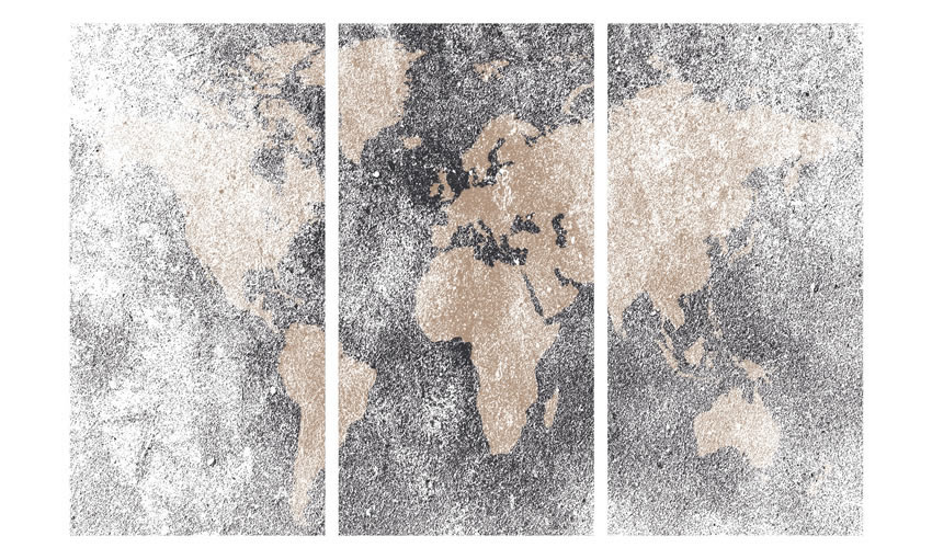 parete mondo vintage carta da parati