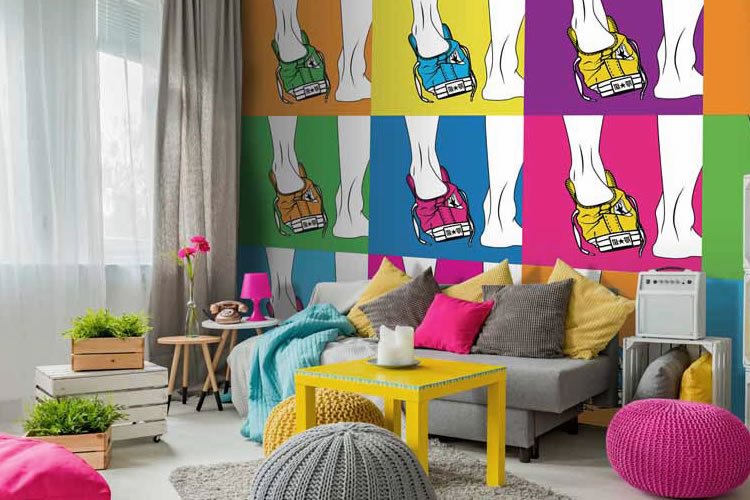 Abbinare i colori della carta da parati Esempio di abbinamento della carta da parati